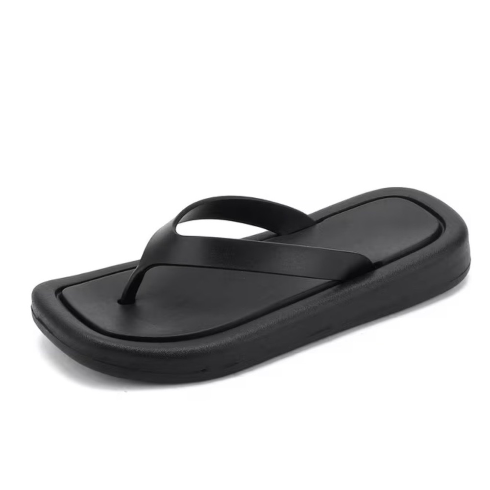 Black Flip Flop Sandals